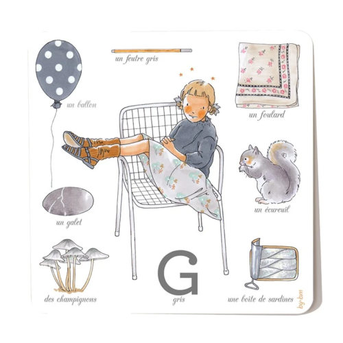 Carte couleur grise