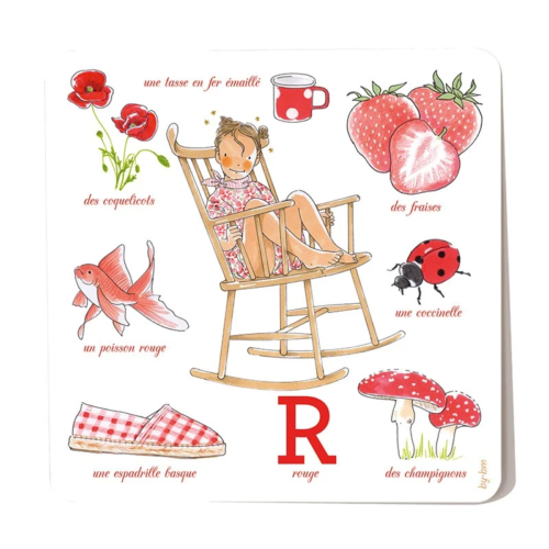 Carte couleur rouge