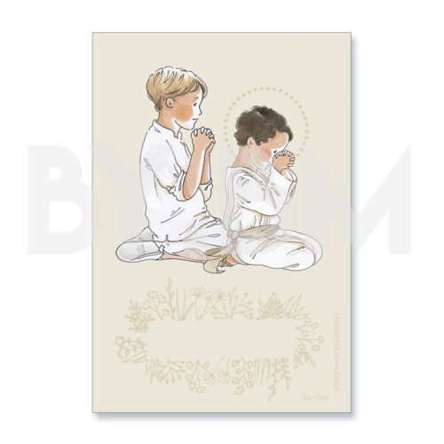 Petit garçon en train de prier