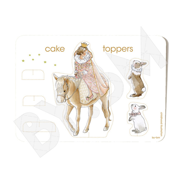 2024 03 17 CP-238-v-1-0 Invitation princesses cake toppers