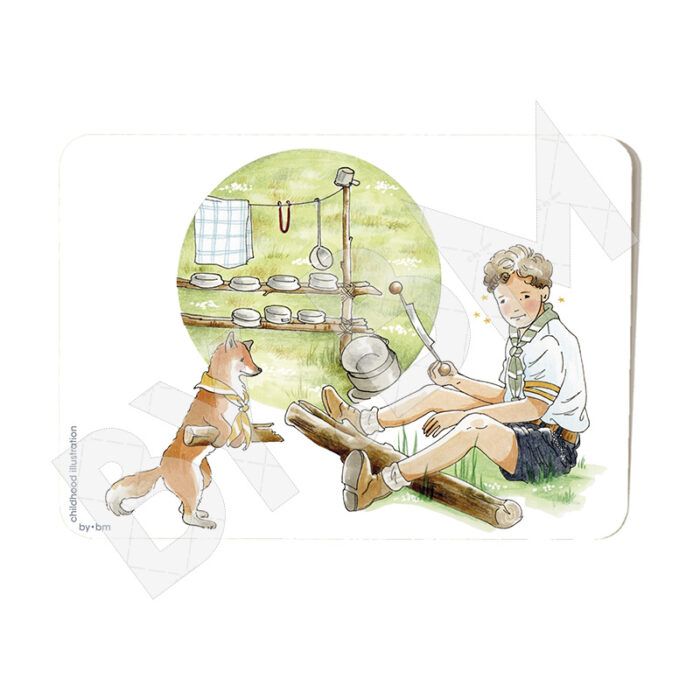 carte postale scoutisme froissartage